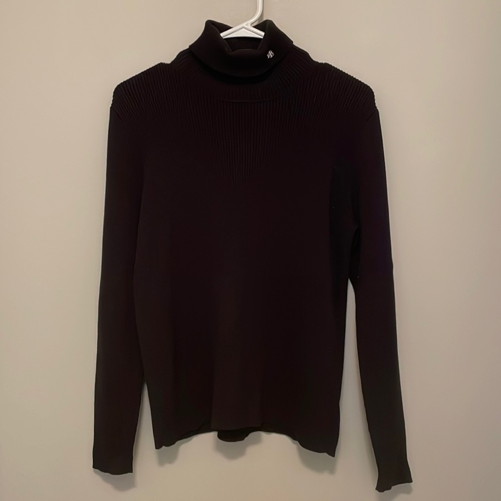 Lauren Ralph Lauren Black Turtleneck Sweater Size M